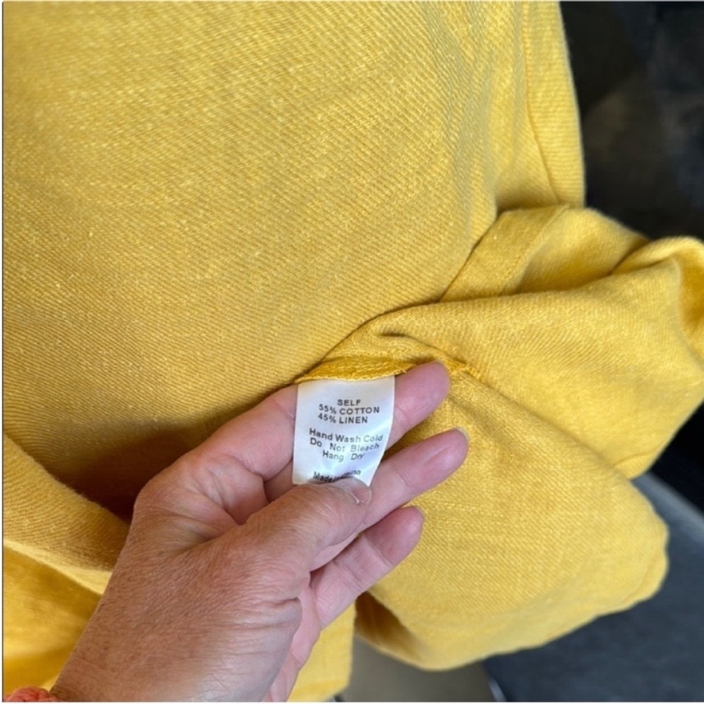 Anthropologie Mustard Midi Dress - Picture 10 of 10